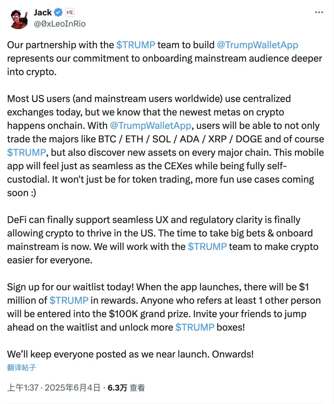 What are the mountains in Trumps crypto empire?