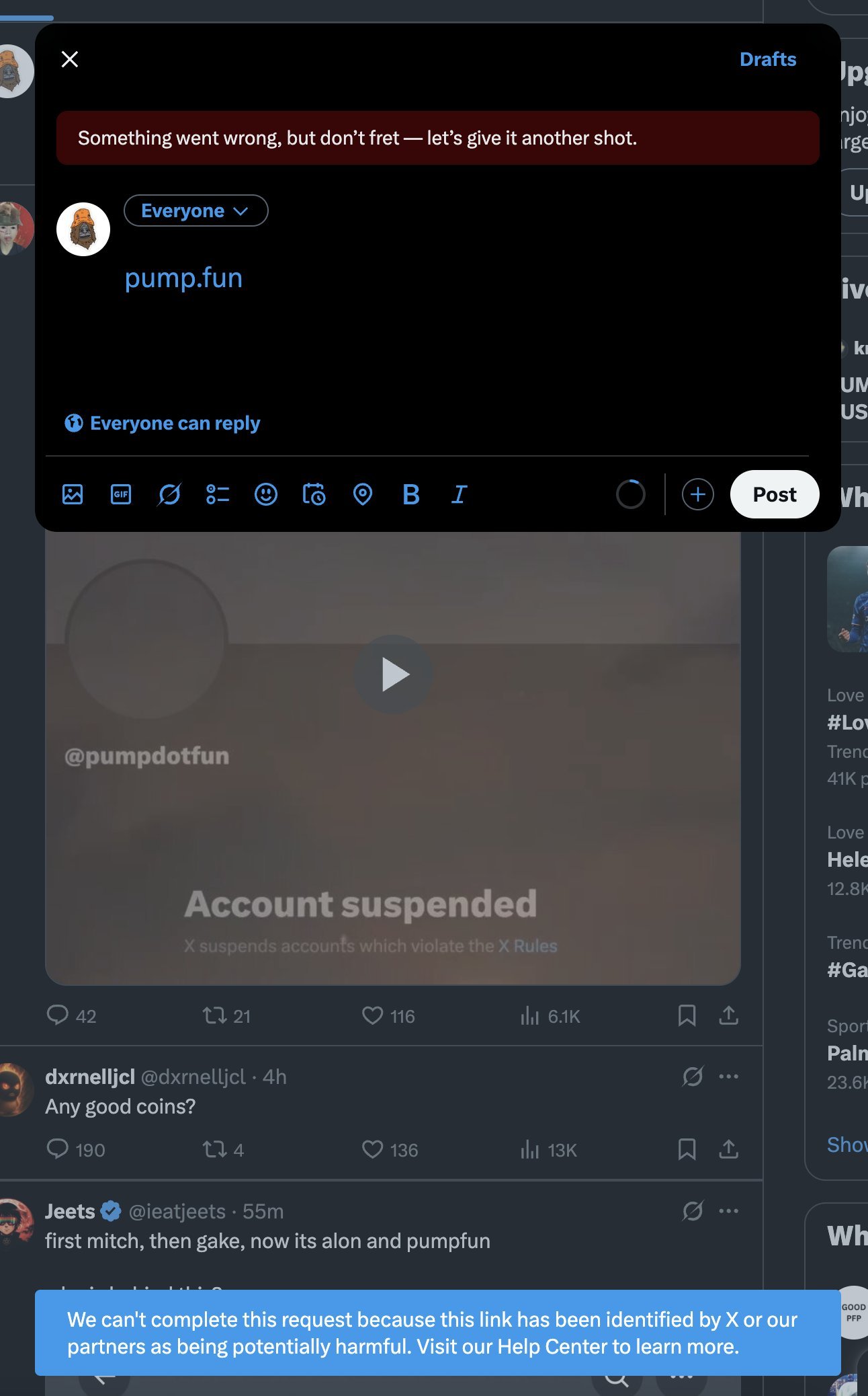 The account blocking wave in the cryptocurrency circle continues to expand: Pump.fun and its co-founder official account