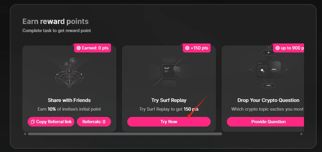 This weeks featured interactive projects: vooi trading experience, Elympics and Surf earning points