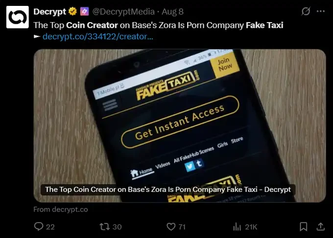 The path of on-chain cultural expansion behind the surge in ZORA pricesRecommended Articles