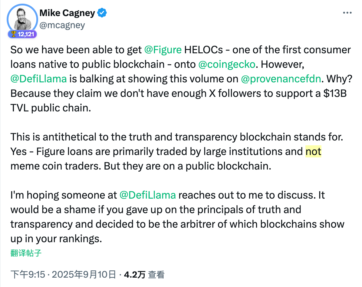 A  billion false boom? Figure and DefiLlama's dispute over 