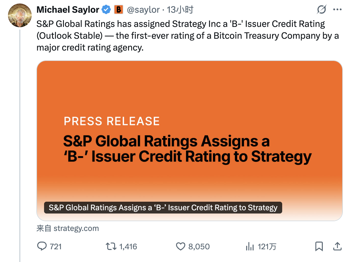 S&P gives Strategy a B- rating. Why is the leading DAT considered junk by institutions?