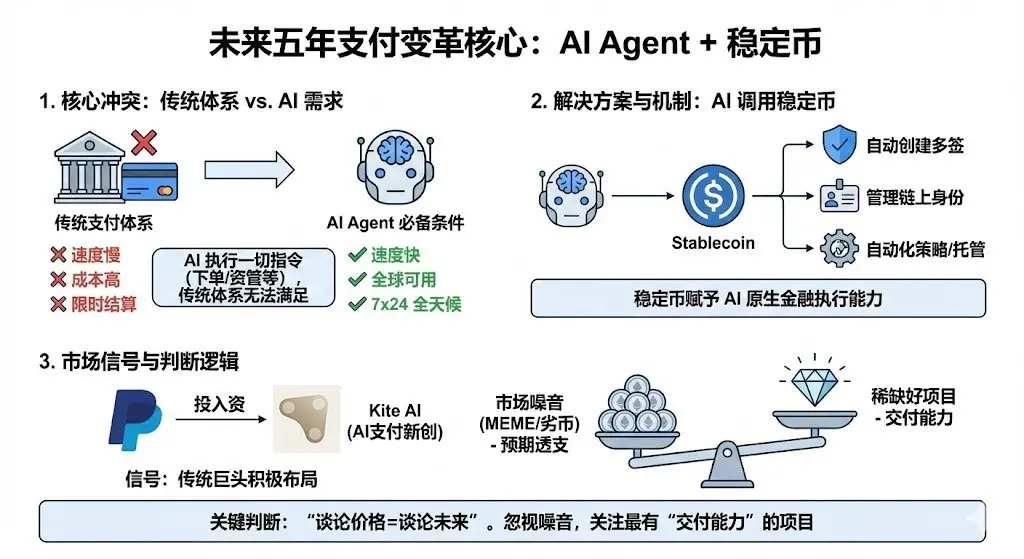 Only when the tide recedes can we see the future.