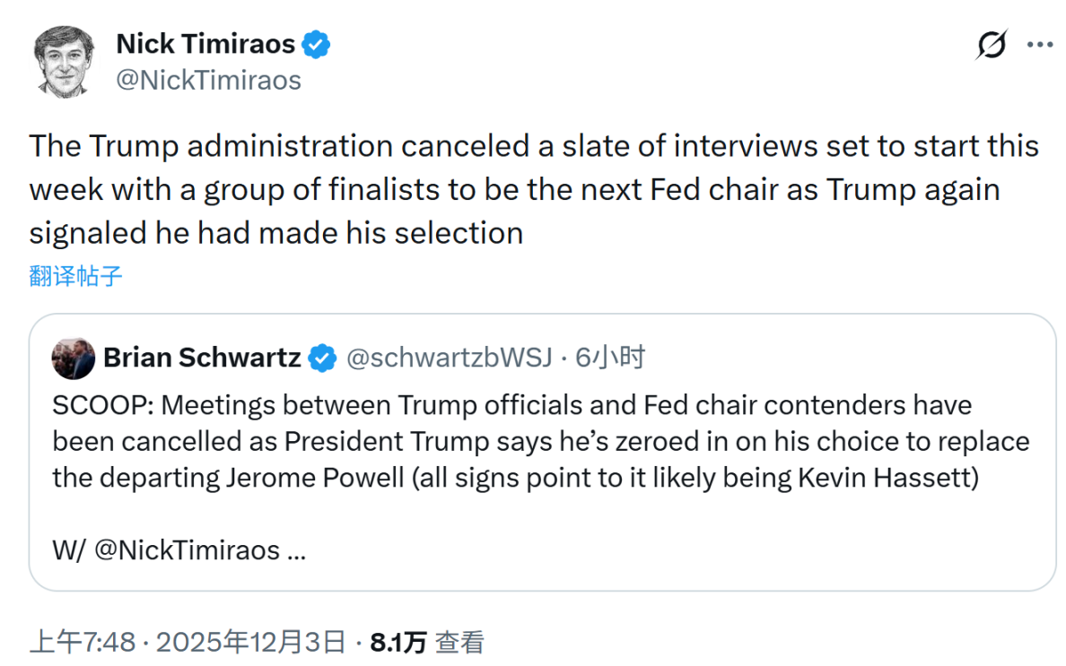 A Look Ahead at the New Fed Chair: Hassett, Coinbase Holdings, and Trump's 