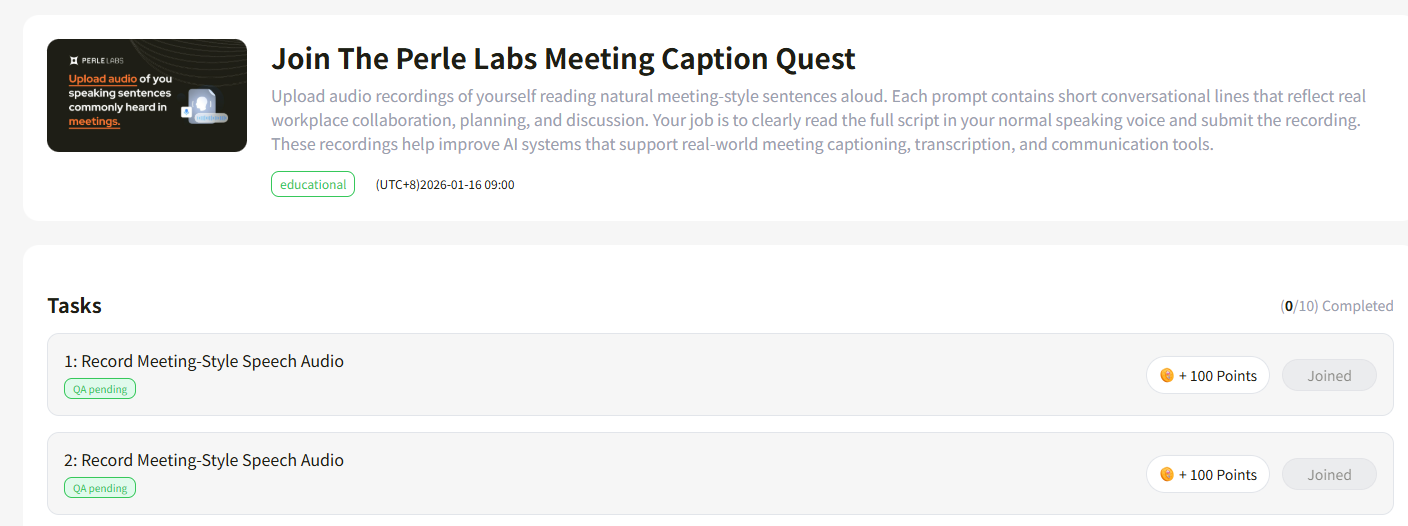 Interactive Tutorial | Perle Labs, with .5M in Funding, Launches Season 1 Points Campaign