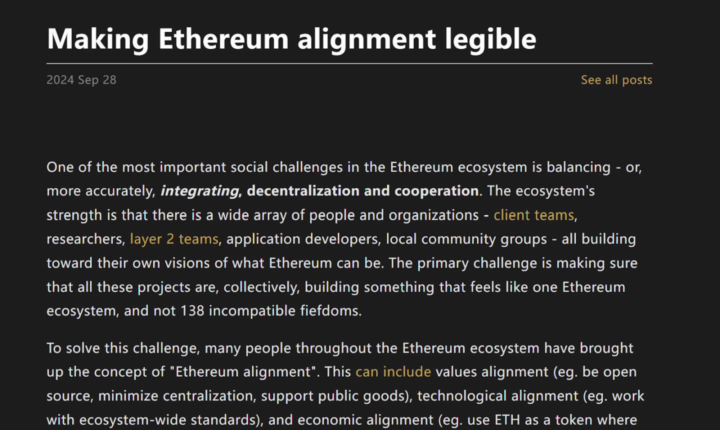 Cutting Through the Noise of Ethereum's 