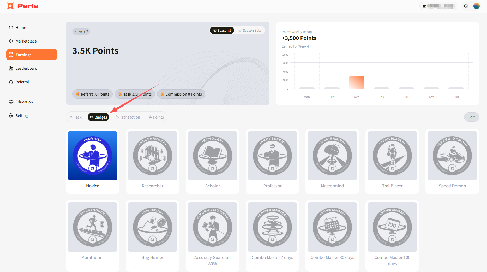 Interactive Tutorial | Perle Labs, with .5M in Funding, Launches Season 1 Points Campaign