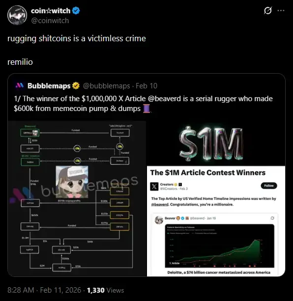 Left Hand Exposes Millions in Black Money, Right Hand Launches 600k to Zero: Beaver's Double Life