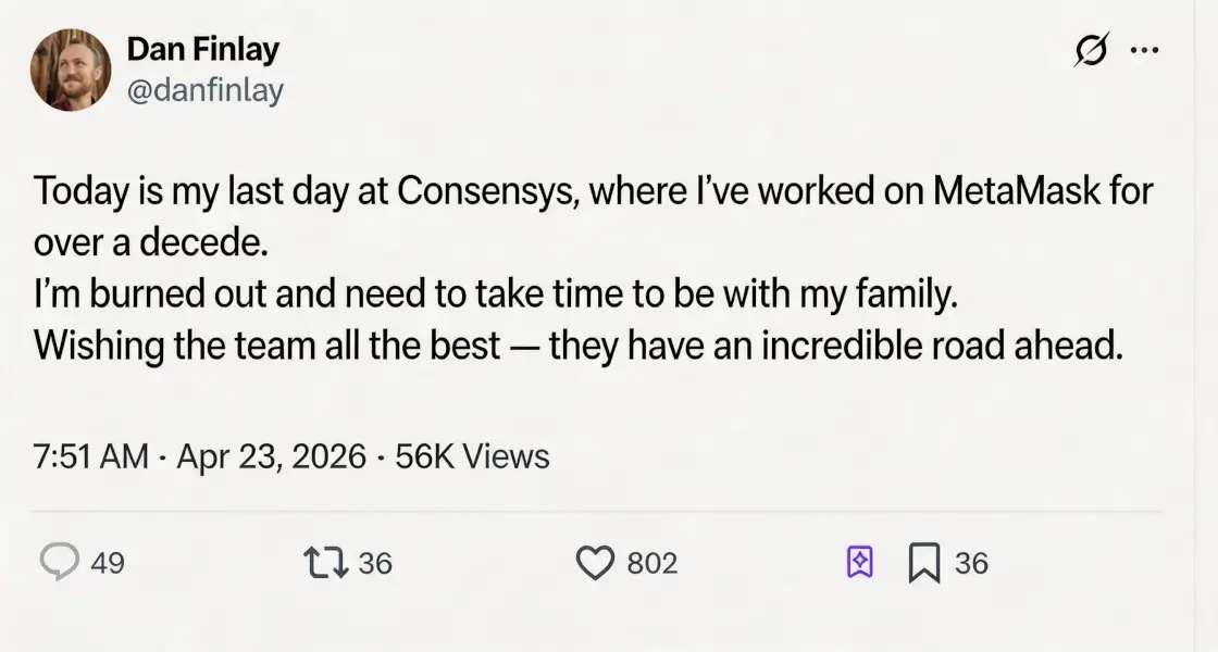 MetaMask co-founder leaves, leaving behind a little fox packed into an IPO prospectus