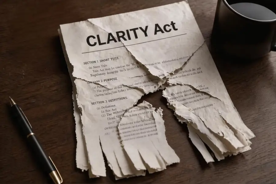 The probability of passing this year is only 50%. Can the CLARITY Act succeed before the midterm elections?