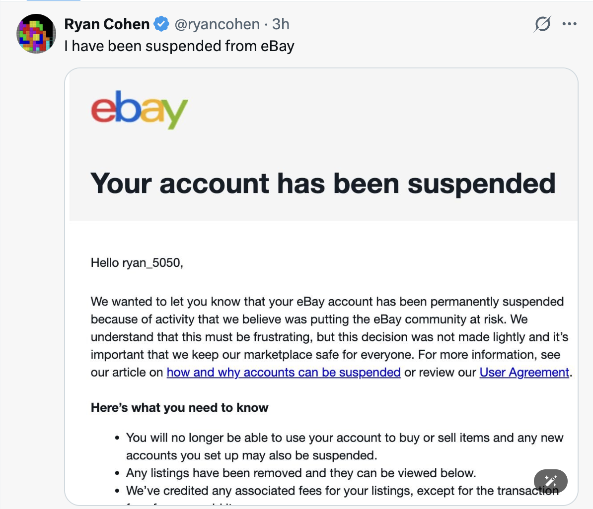 GameStop CEO sells socks to buy eBay: A  billion performance art piece