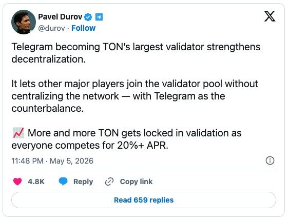 Trading up over 100%, a fresh look at TON: lower fees, higher speeds, and validator identity—this time is different?