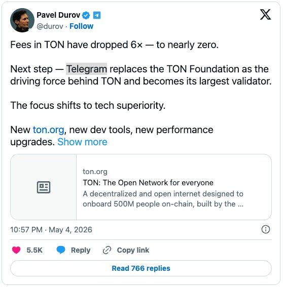 Trading up over 100%, a fresh look at TON: lower fees, higher speeds, and validator identity—this time is different?