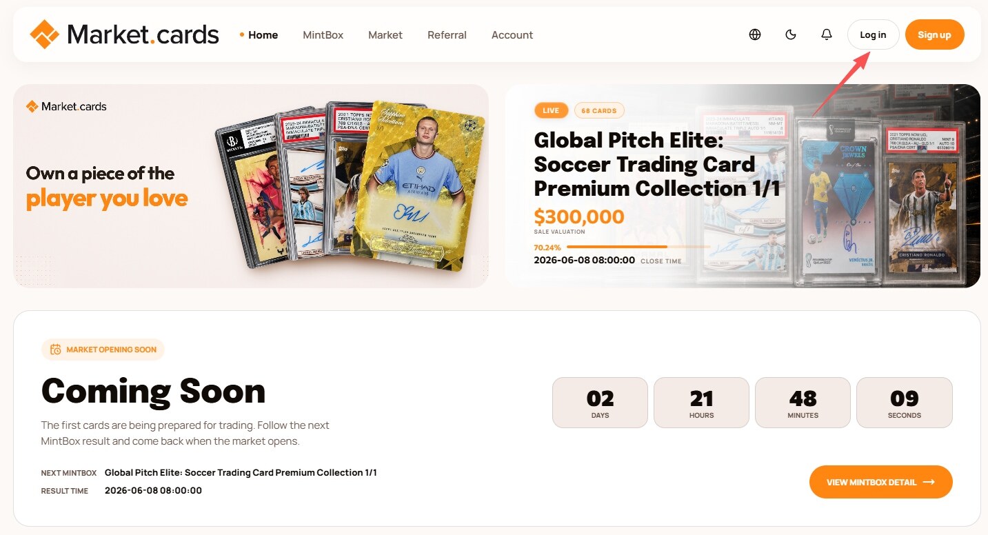 With the World Cup approaching, card assets are heating up on-chain. How to participate in MarketCards’ first MintBox event?