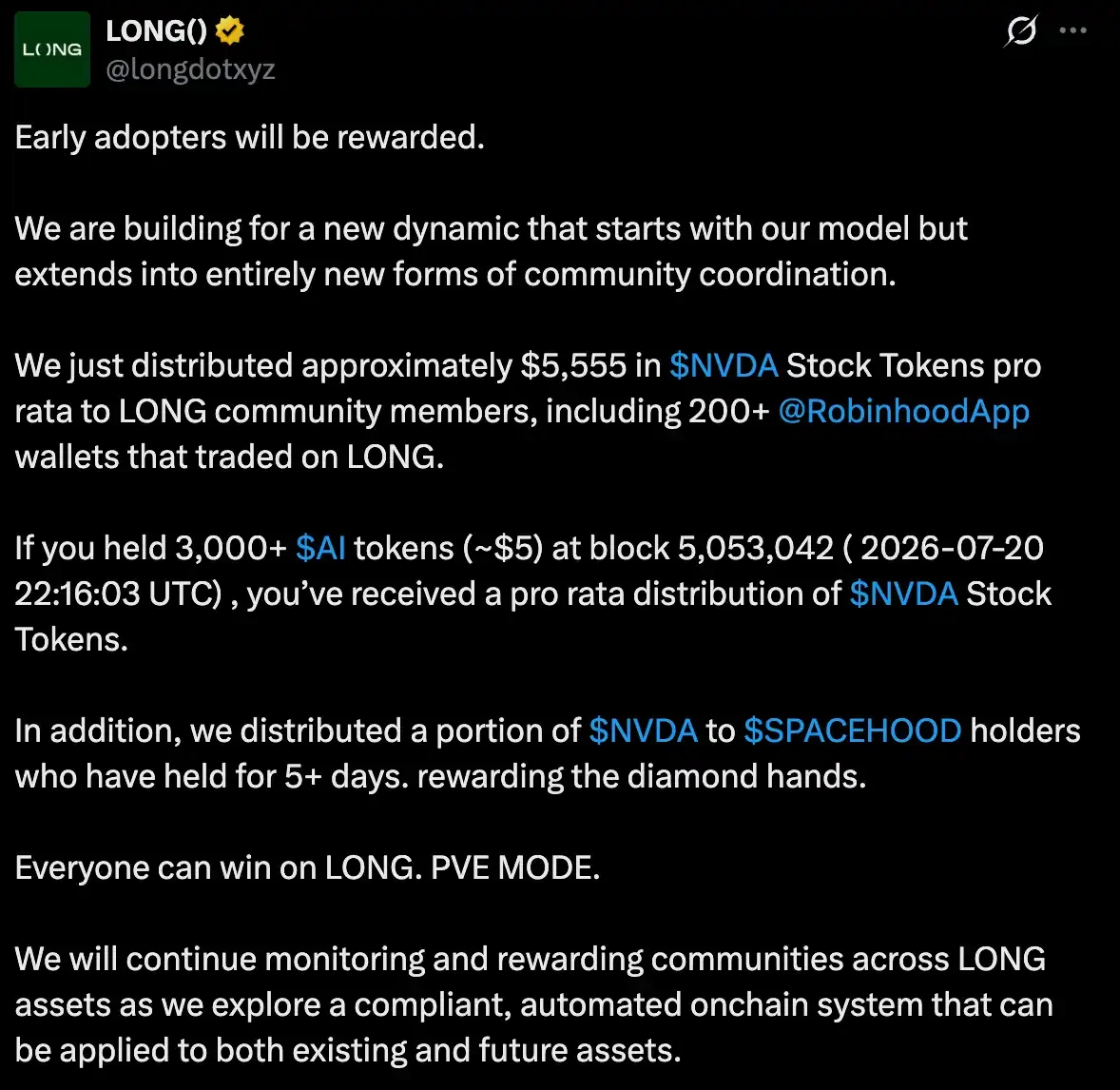US stock memes: Robinhood Chain finally finds its big narrativeOn Robinhood Chain, Meme Coins Are Saving US StocksRobinhood Is the Most Suitable Chain for This GameplayProject Tracking: The Competition Between Bankr and long.xyz
