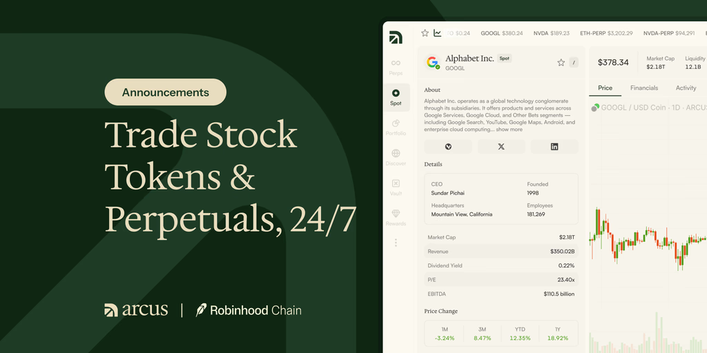 Arcus chooses “stepfather” Robinhood Chain, while “biological father” dYdX makes an awkward save