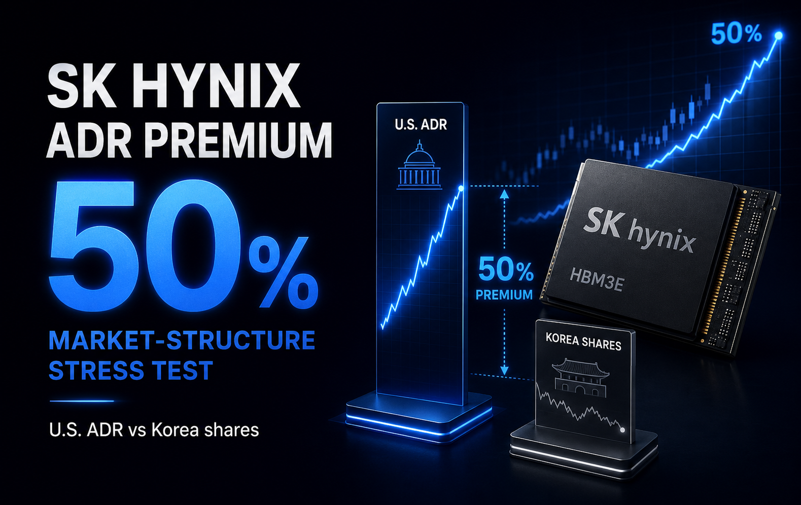 Why is the ADR premium for SK Hynix reaching 50%? A stress test of market structure