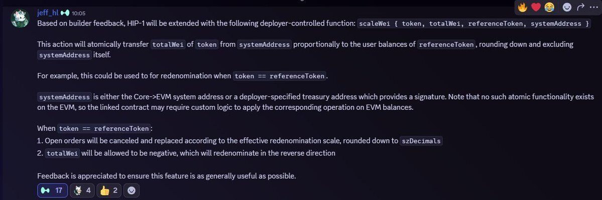 Hyperliquid will also support stock dividends on-chain