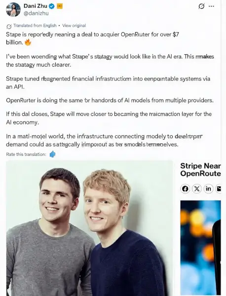 OpenRouter sells itself for billion